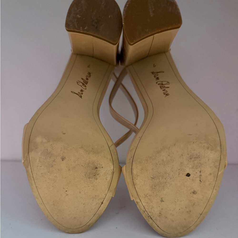 Sam Edelman Nude Patent Leather Heels - Picture 3 of 6
